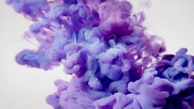 Acrylic colors in water. Abstract background. slow motion 4K