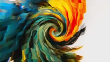 Soyut piksel girdap rengi karışımı, renkli duvar perdesi