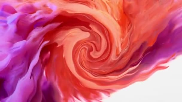Abstract fluid art background purple and blue colors. Liquid marble. swirl background — Stock Video