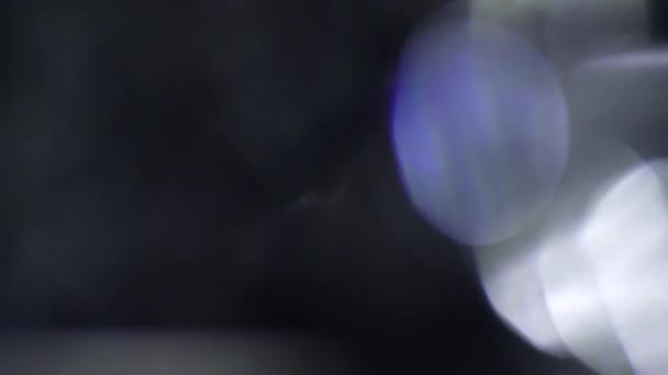 Flou Noir Blanc Abstrait Vidéo Bokeh Clignotement Des Lumières Vacances — Video