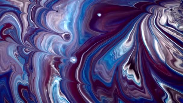 Творческий Эбру Фон Абстрактными Акриловыми Окрашенными Волнами Мраморная Фактура Мраморная — стоковое видео
