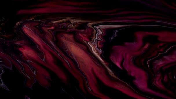 Een Water Olie Melk Acryl Kleur Macro Abstract Kleur Abstract — Stockvideo