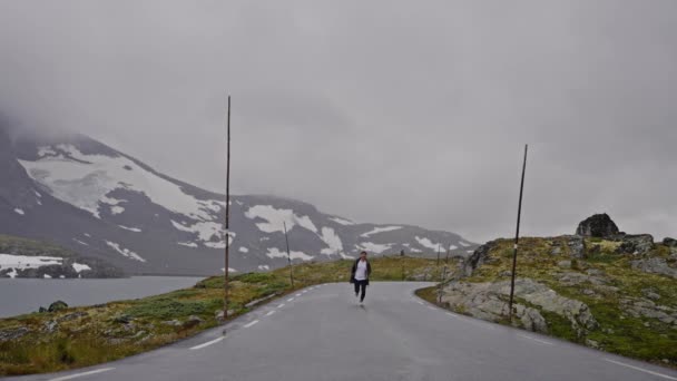 노르웨이의 달리는 라이프 스타일의 야외에서 — 비디오