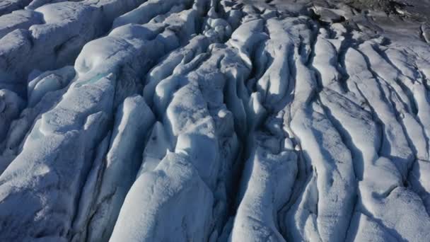 Nigardsbreen Glacier Båge Drönare Skott — Stockvideo