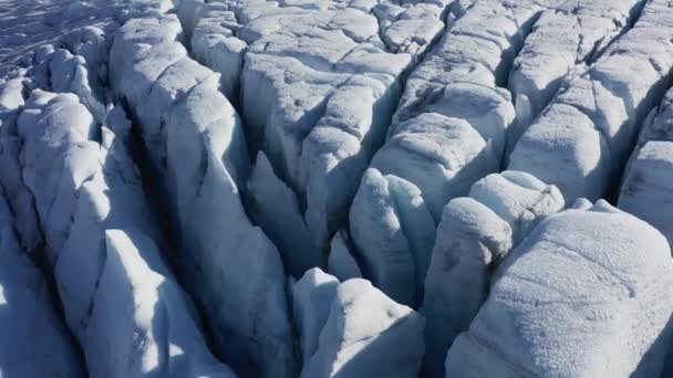 Vídeo Aéreo Del Majestuoso Glaciar Noruega — Vídeo de stock
