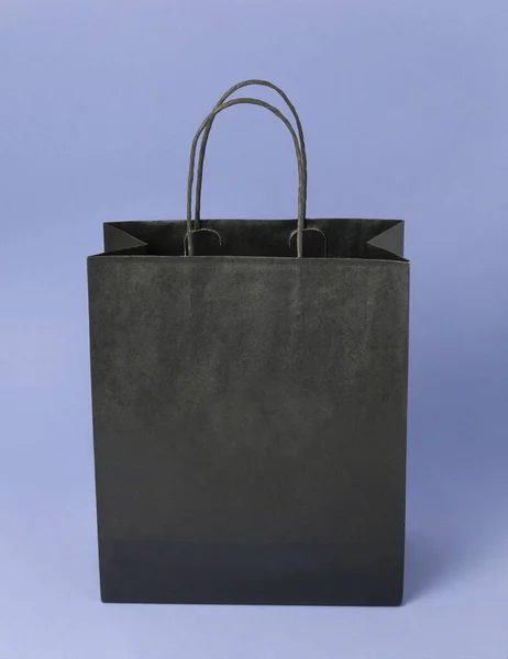 Empty Paper Shopping Bag Mock — Stockfoto