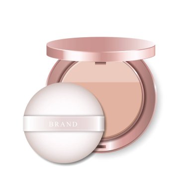 Beyaz arkaplan illüstrasyon vektör tasarımında modern yanak kızarması reklamları