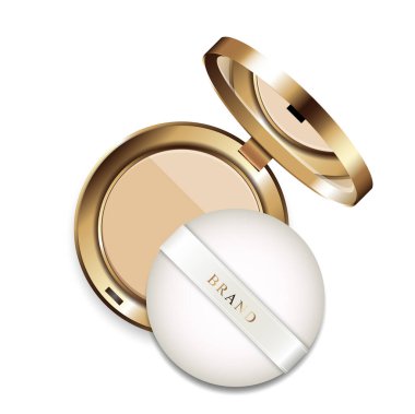 Beyaz arkaplan illüstrasyon vektör tasarımında modern yanak kızarması reklamları