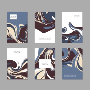 Sanatsal kapaklar ya da poster tasarımı. Yaratıcı renkler arka plan vektör tasarımı