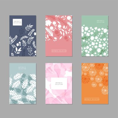 Sanatsal kapaklar ya da poster tasarımı. Yaratıcı renkler arka plan vektör tasarımı