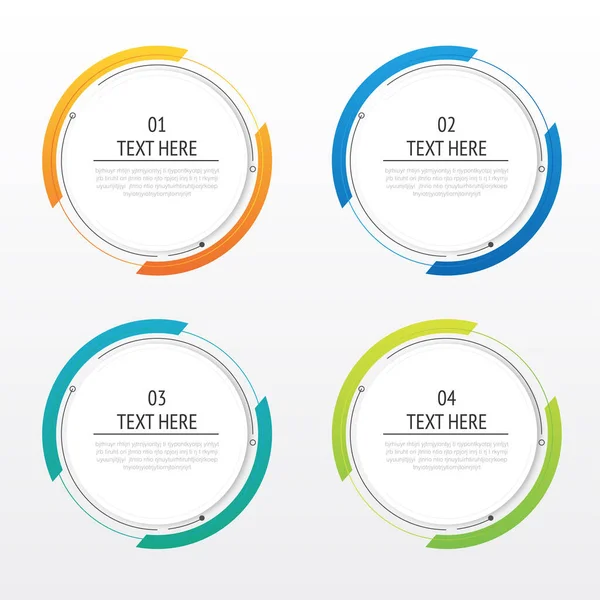 Vorlage Für Die Anzahl Der Optionen Der Infografik Kann Für — Stockvektor