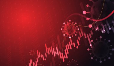 Omicron, alfa, beta, delta ve gama ile covid19 koronavirüsün yeni versiyonu. Grafik tablosu dünya haritası üzerindeki ekonomik krizin küresel ekonomik kriz ve işsizlik oranına etkisi düşüyor.