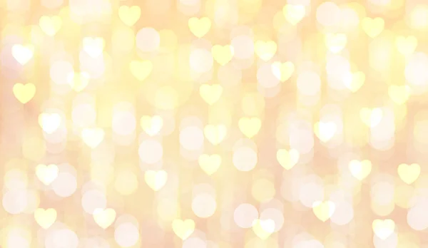 Valentine Background Hearts Light Yellow Background Happy Valentines Day Vector — Stock Vector