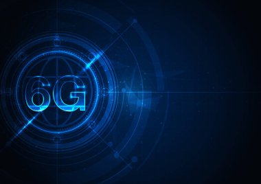 6G teknoloji konsepti. modern ağ bağlantı kavramı arka planı. küresel bağlantı ve internet ağı konsepti, yeni nesil ağlar. vektör tasarımı.