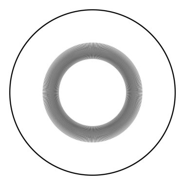 Yuvarlak siyah renk vektör illüstrasyonunda güneş simgesi katı ana hat biçimi basit resim