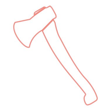 Neon baltası kırmızı renk vektör illüstrasyonuName