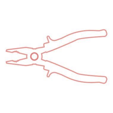 Neon pense kırmızı renk vektör illüstrasyonuName