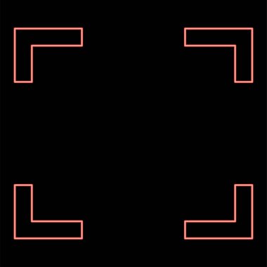 Neon sembolü tam ekran kırmızı renk vektör illüstrasyonuName