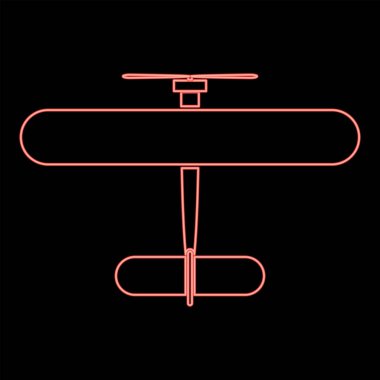 Neon çift düzlemli kırmızı renk vektör illüstrasyonuName