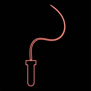 Neon kırbaç kırmızı renk vektör illüstrasyonuName