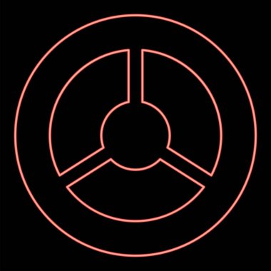 Neon direksiyon kırmızı renk vektör illüstrasyonuName