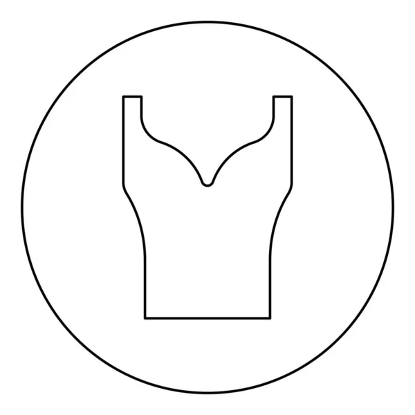 Frauenkleidung Top Kleid Jersey Hemd Bluse Pullover Singlet Symbol Kreis — Stockvektor