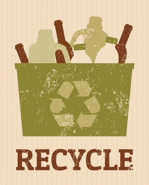 Cartel de reciclaje — Archivo Imágenes Vectoriales