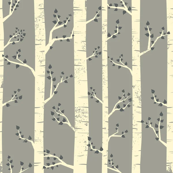 Fond de forêt de bouleau — Image vectorielle