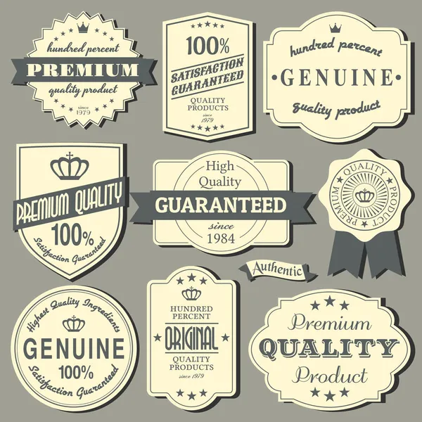 Colección de etiquetas vintage — Vector de stock