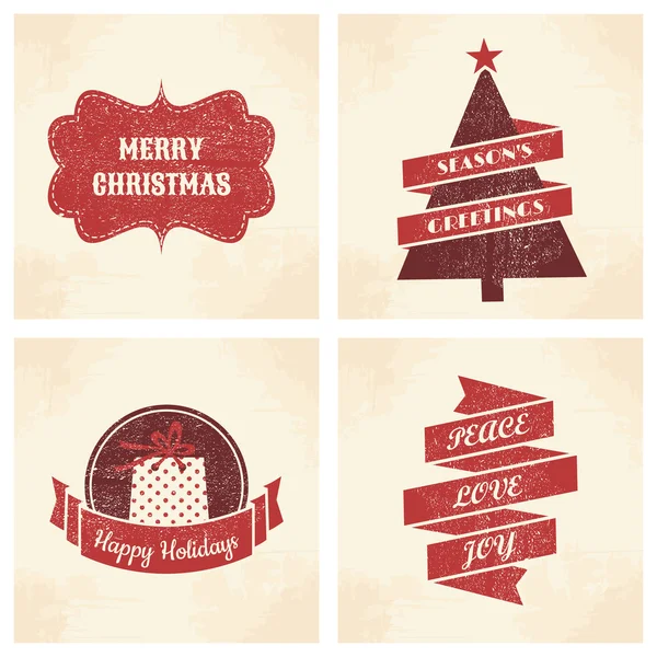 Christmas Cards Collection — Stock Vector