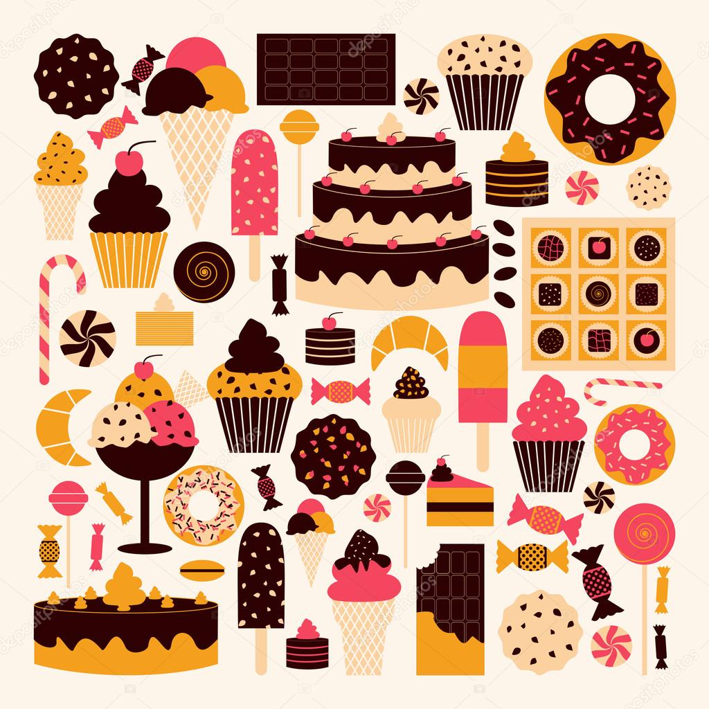 Dessert Icons Collection