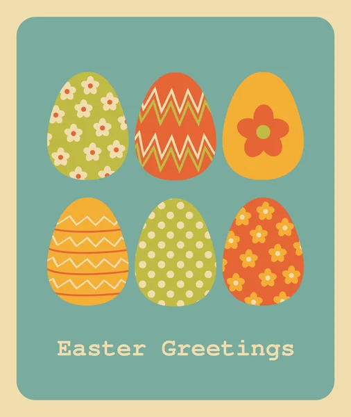 Easter Greeting Card Design — Stock Vector