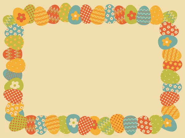 Conception de carte de voeux de Pâques — Image vectorielle