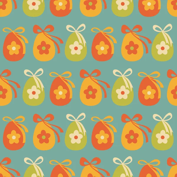 Modèle d'oeufs de Pâques sans couture — Image vectorielle