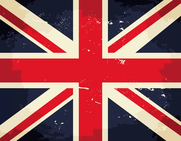 Vintage Britse vlag — Stockvector