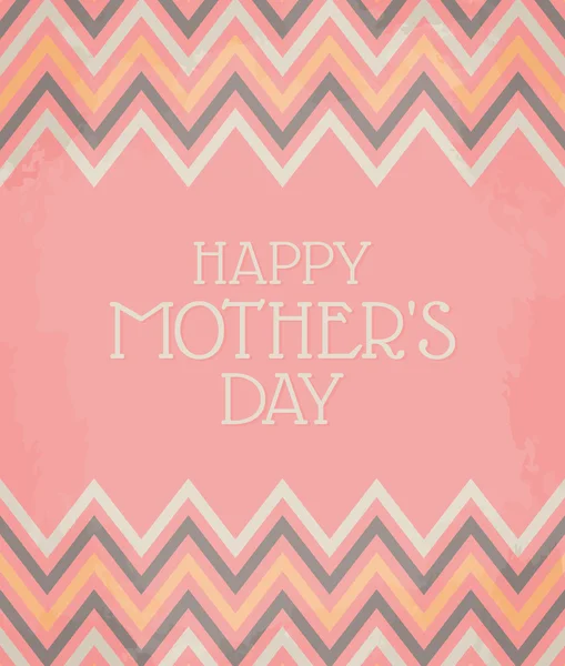 Chevron patroon Mother's Day Card — Stockvector