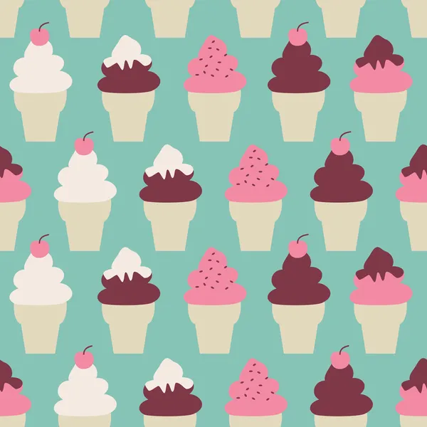 冰淇淋的锥体背景 — 图库矢量图片
