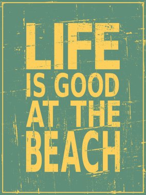 Vintage Beach Poster