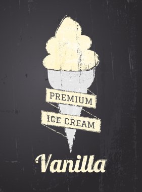 Kara tahta dondurma tasarım