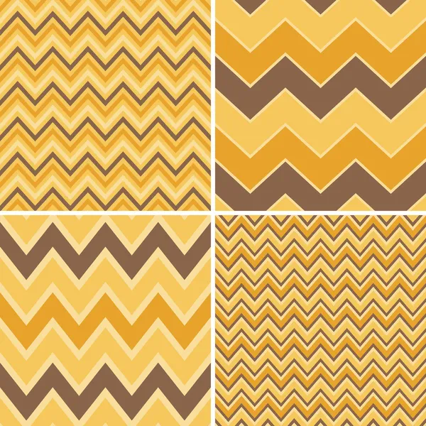 Naadloze chevron patronen collectie — Stockvector