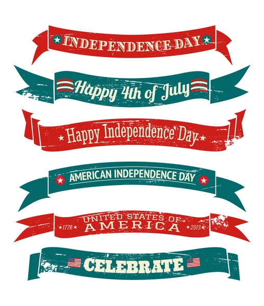 Independence Day Banners Collection — Stock Vector