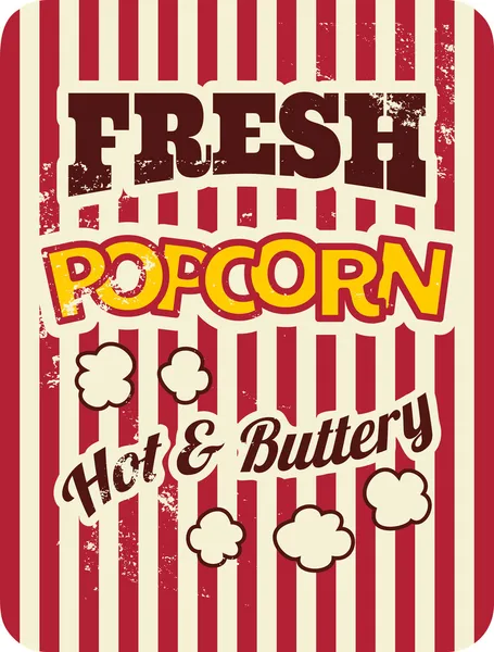 Retro-Popcornposter — Stockvektor