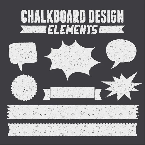 Schoolbord design elementen collectie — Stockvector