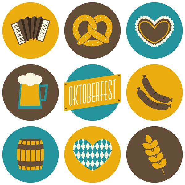 Colección de iconos Oktoberfest — Vector de stock