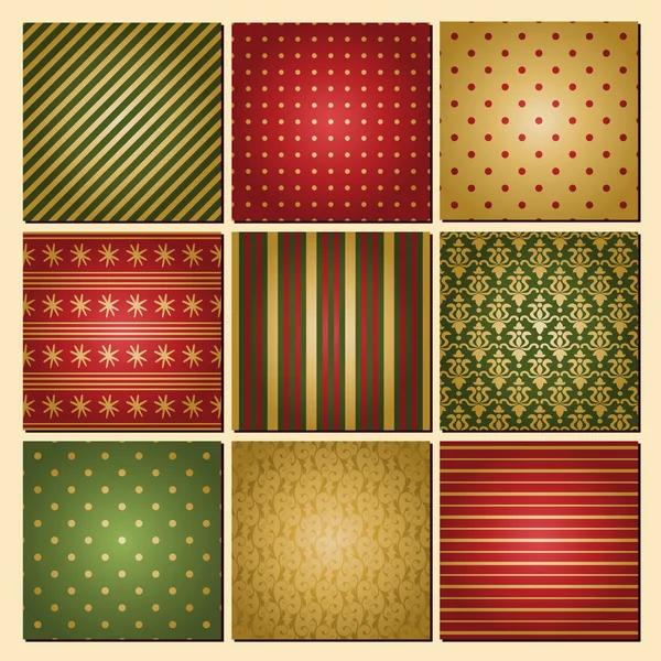 Christmas Backgrounds Collection — Stock Vector