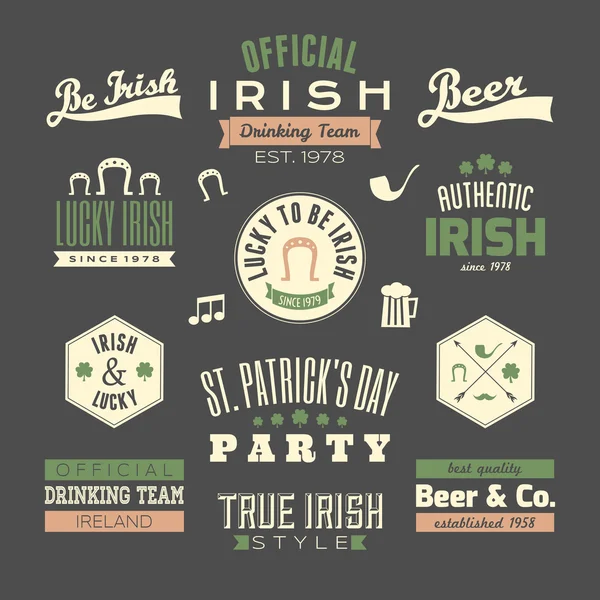 St. patrick-minta — Stock Vector