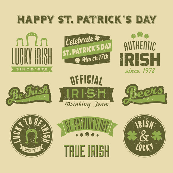 St. Patrick's Day Design Elements Collection