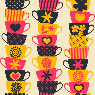 renkli bardak arka plan