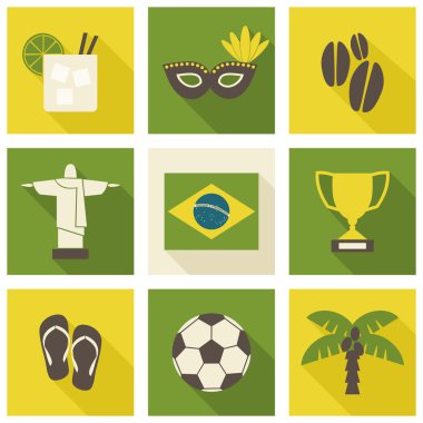 Brazil Icons Collection clipart
