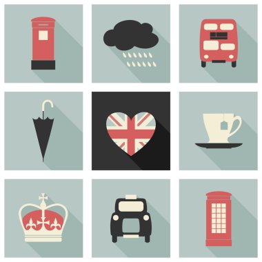 Londra simgeler koleksiyonu